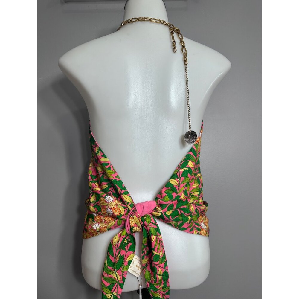 Flora Bea NYC Floral Handkerchief Top small - Picture 4 of 7